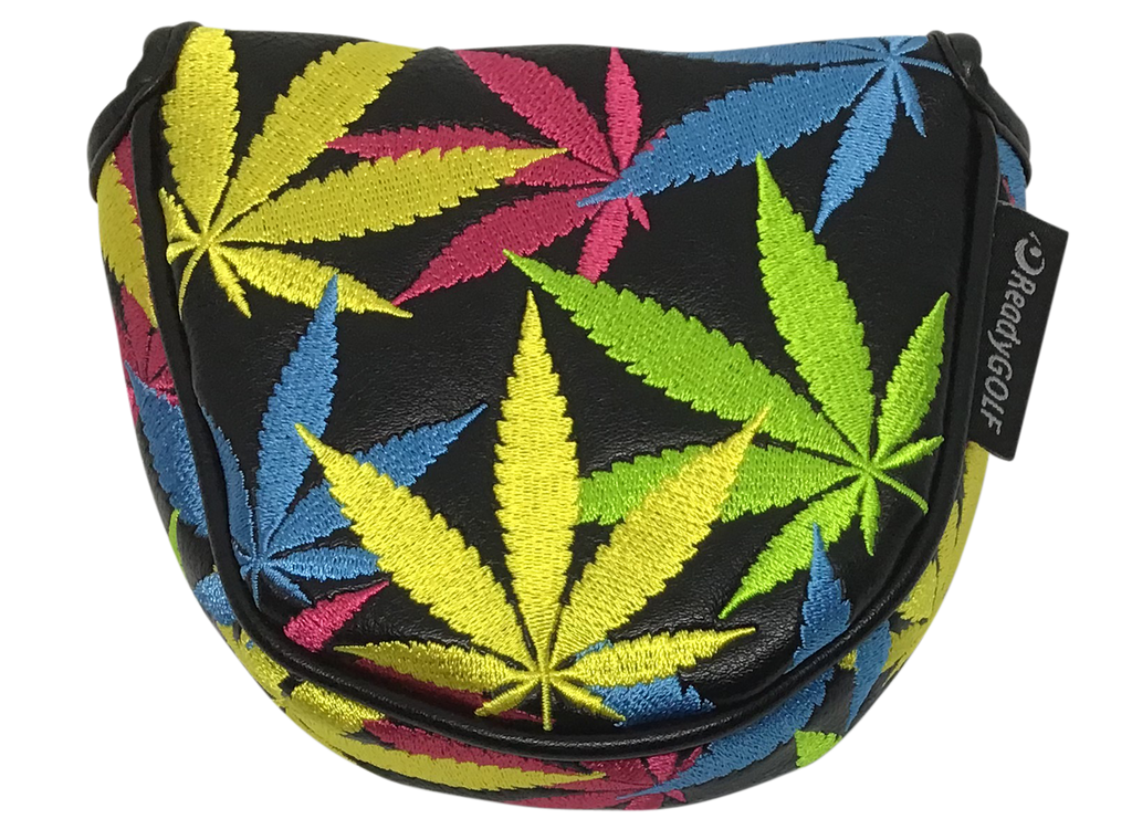 Weed All-Over Embroidered Putter Cover - Mallet by ReadyGOLF