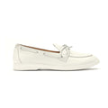 Women's White Pebbled Leather Barca Yacht Loafer Del Toro Shoes