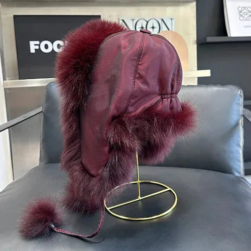 Women’s Real Fox Fur Hat BLAKESTORE-NG