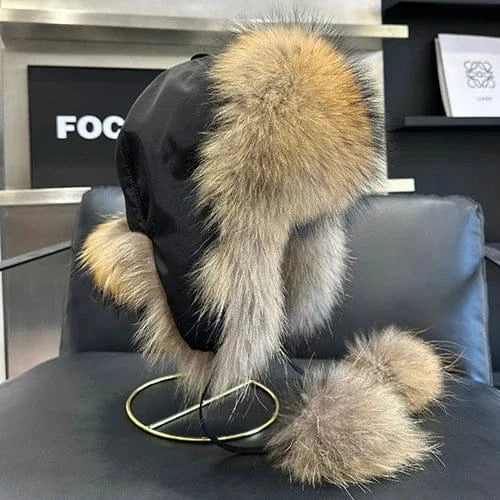 Women’s Real Fox Fur Hat BLAKESTORE-NG