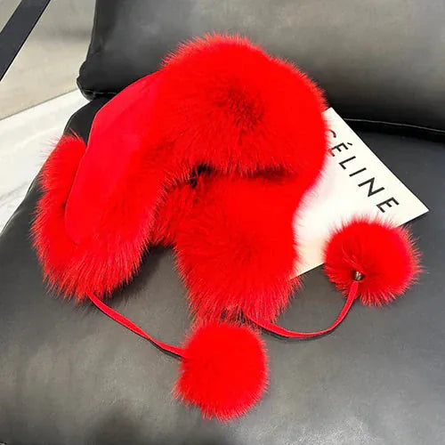 Women’s Real Fox Fur Hat BLAKESTORE-NG