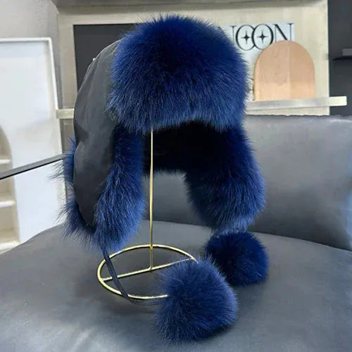 Women’s Real Fox Fur Hat BLAKESTORE-NG
