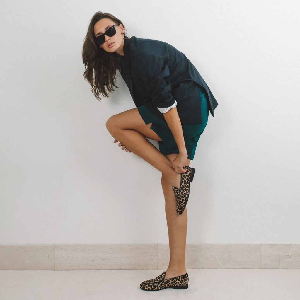 Womens Leopard Print Milano Loafer Del Toro Shoes