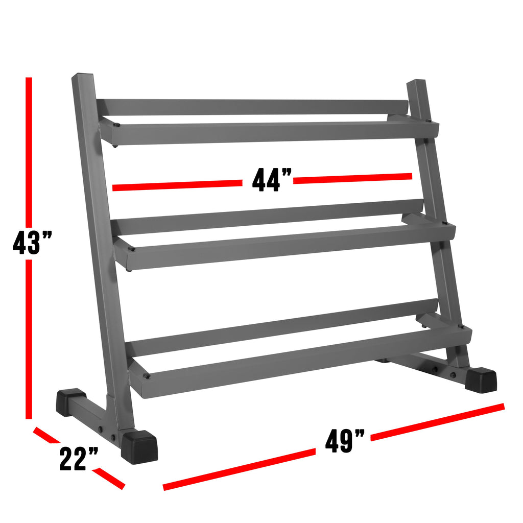 3-Tier Dumbbell Rack - 10 Dumbbell Pairs XMARK
