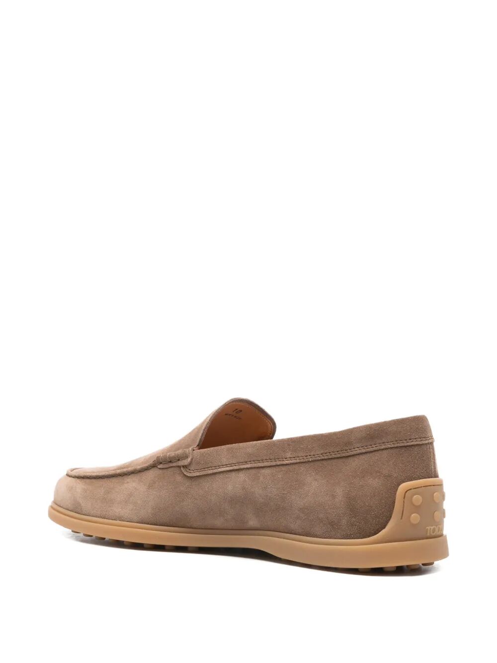 TOD'S Suede Loafers with Rubber Sole for Men Banlieue91