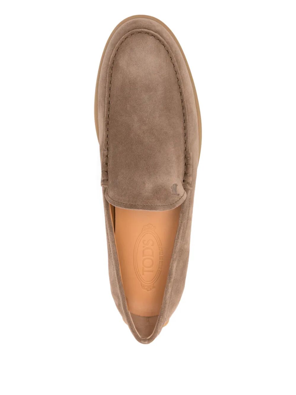 TOD'S Suede Loafers with Rubber Sole for Men Banlieue91