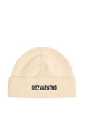 VALENTINO GARAVANI Ribbed Knit Beanie with Turn Up Brim
