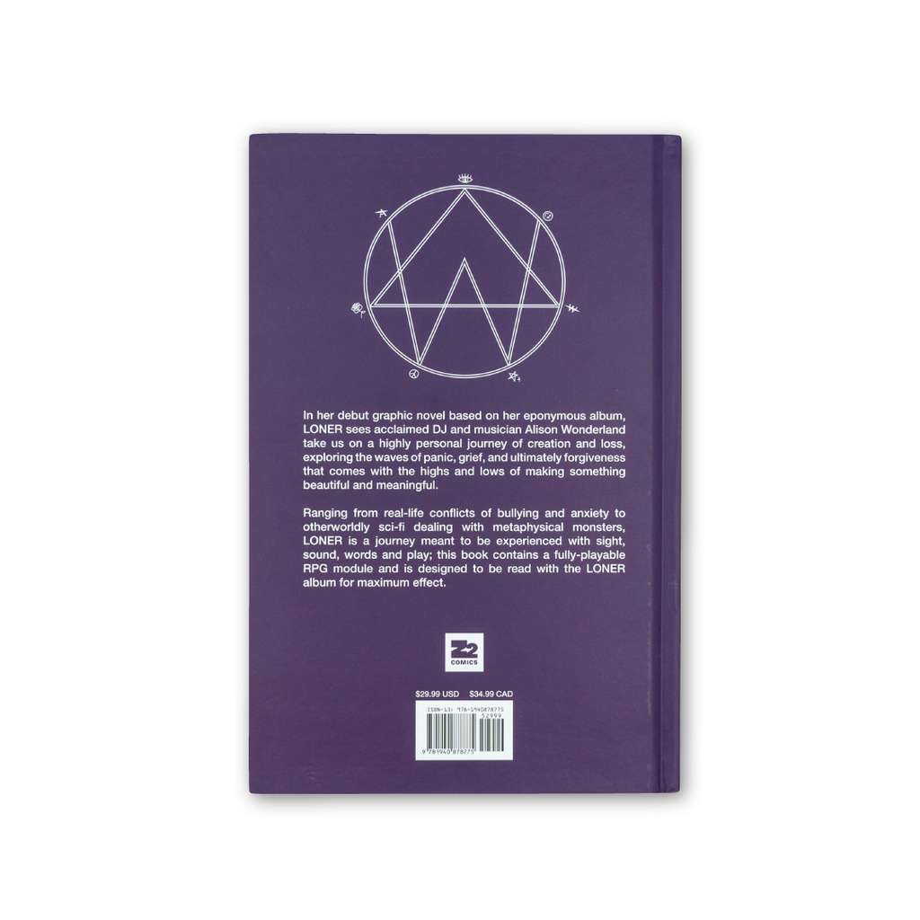 Alison Wonderland: LONER: An Alison Wonderland Graphic Novel and RPG Standard - Hardcover Z2 Comics