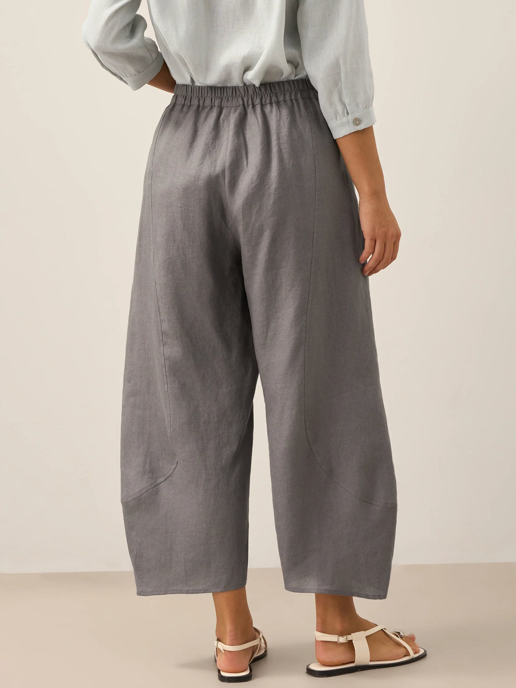 100% Linen Classic Ankle Pants ZOE LINTICO