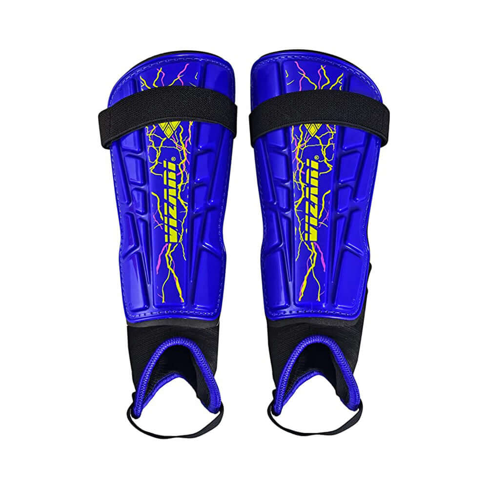 Zodiac Soccer Shin Guard with Detachable Ankle Protection-Blue Vizari Sports