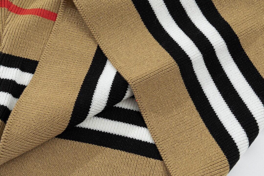 Burberry Men's Striped Cotton Knit Basketball Shorts 'Beige' Banlieue91