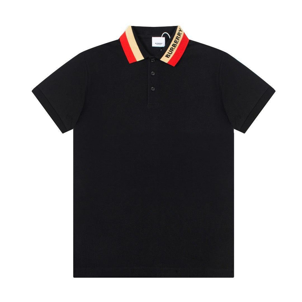 Burberry Black T-Shirt With Collar Banlieue91