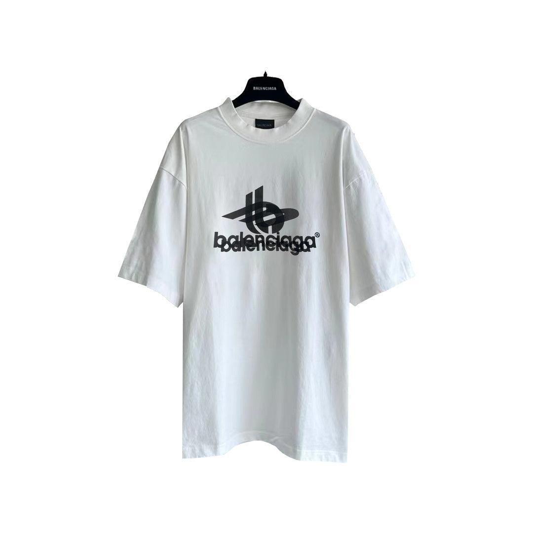 Balenciaga White T-Shirt Without Collar Banlieue91