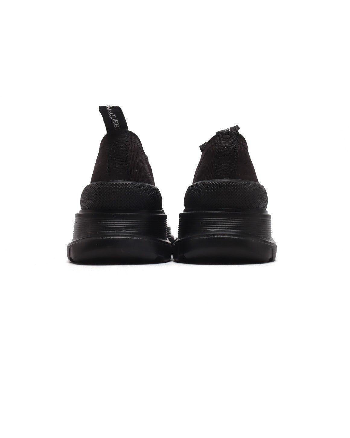 Alexander McQueen Women Tread Slick lace-up Sneakers 'Black'