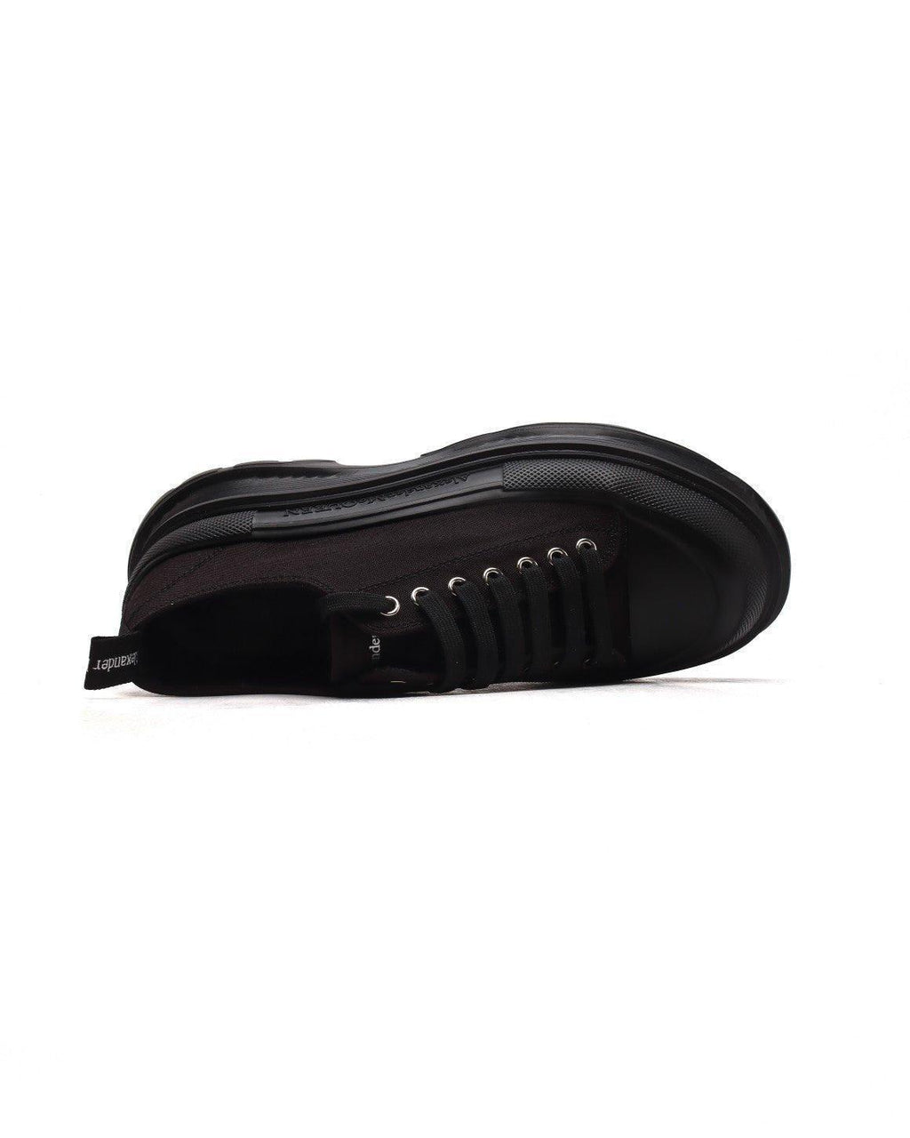 Alexander McQueen Women Tread Slick lace-up Sneakers 'Black'
