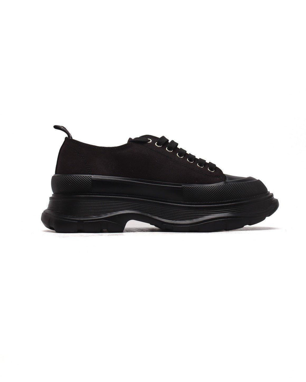 Alexander McQueen Women Tread Slick lace-up Sneakers 'Black'