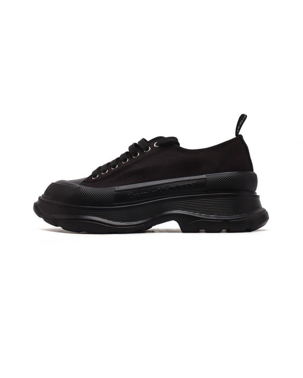 Alexander McQueen Women Tread Slick lace-up Sneakers 'Black'