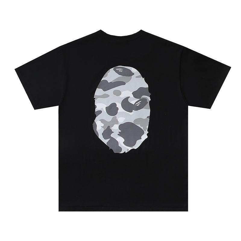 Bathing Ape Black T-Shirt without Collar Banlieue91