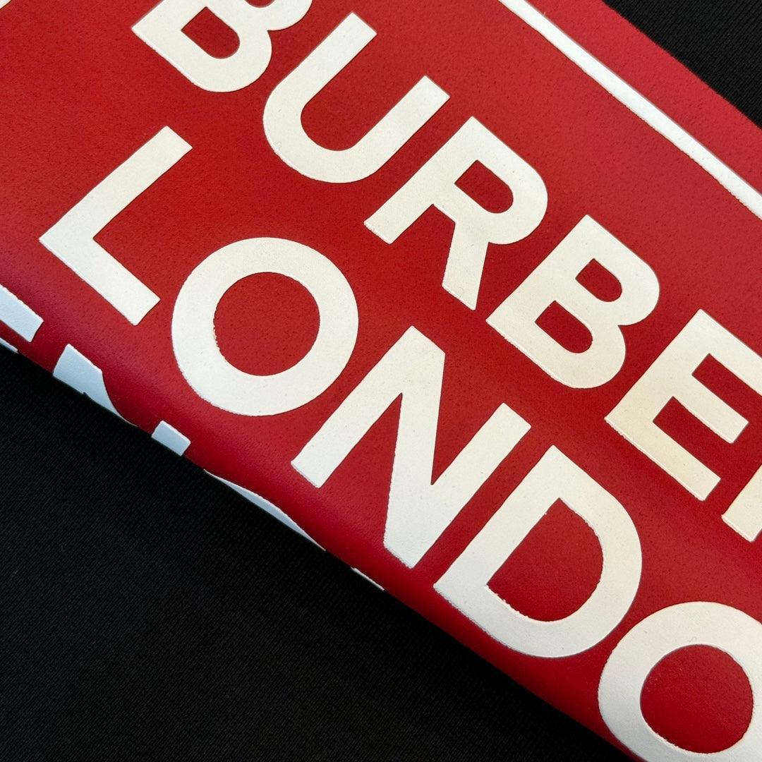 Burberry Black & Red T-Shirt Without Collar Banlieue91