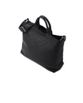 Prada logo-embossed leather tote bag