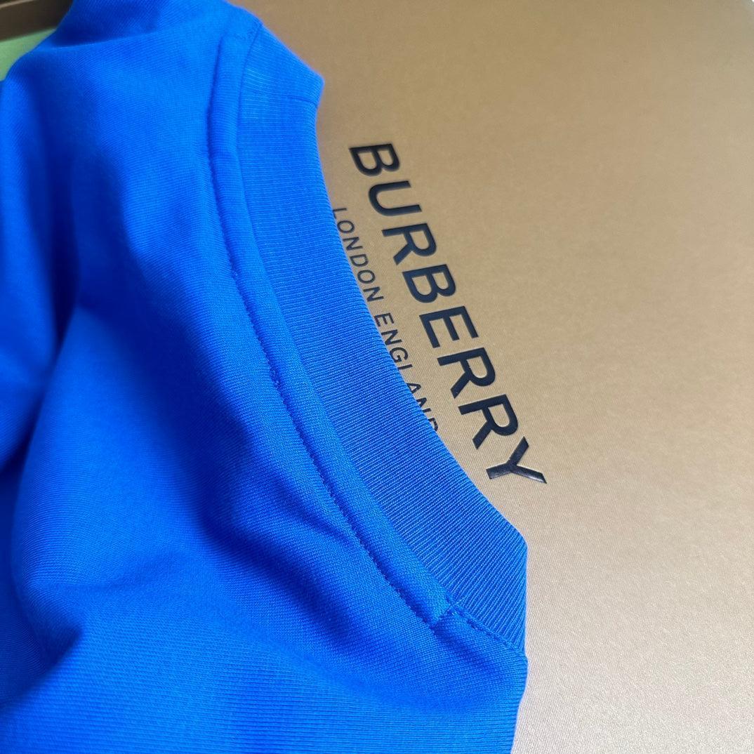 Burberry Blue T-Shirt Without Collar Banlieue91