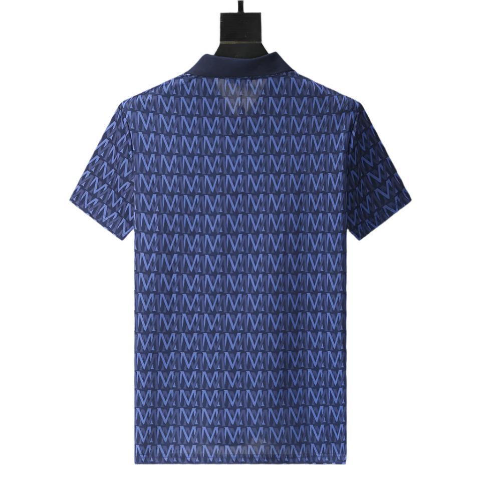 Moncler Blue T-Shirt with Collar Banlieue91