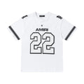 Amiri 22 White & Black T-Shirt Without Collar Banlieue91