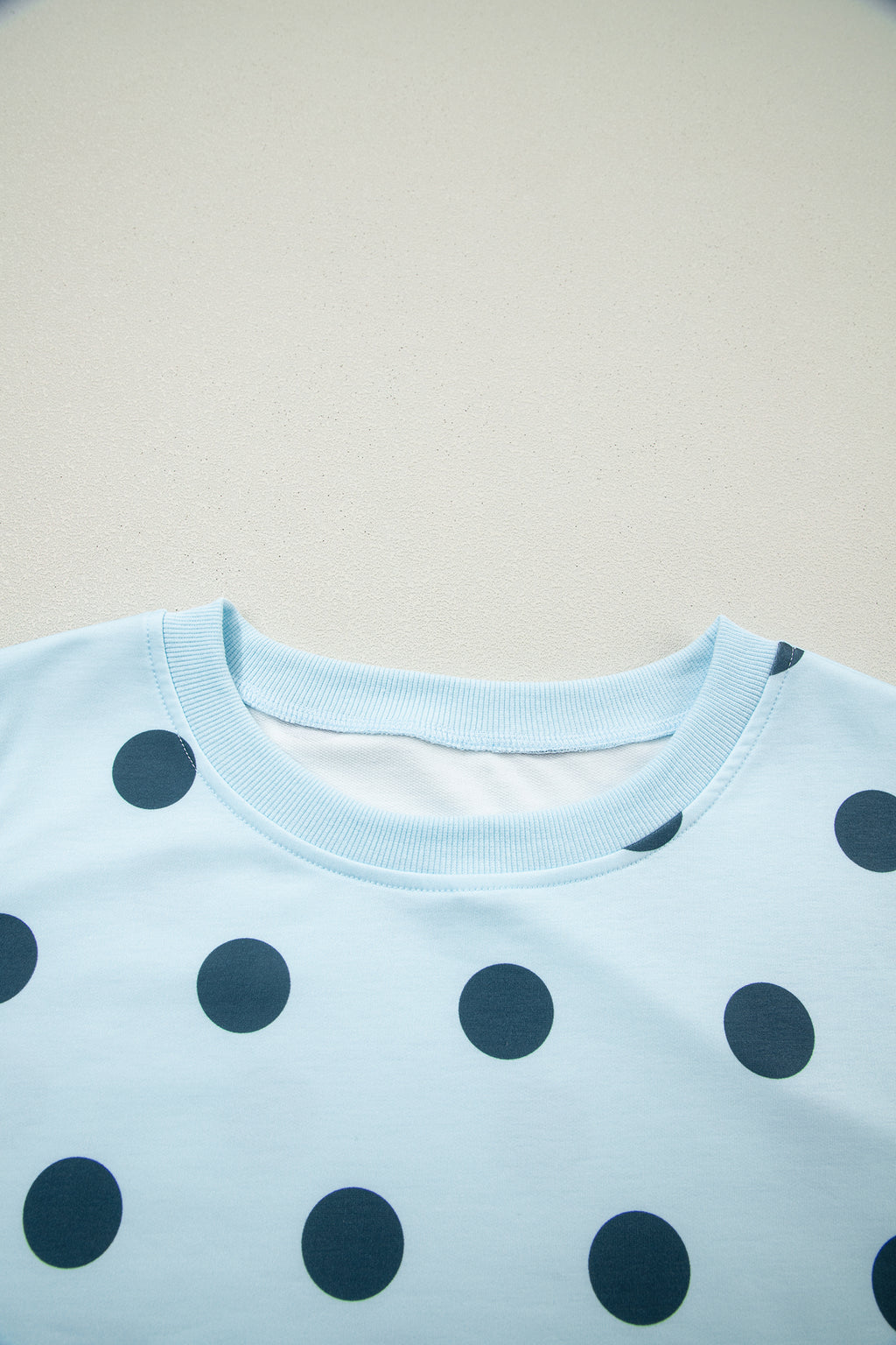 White Ribbed Trim Polka Dot Print Tank Split Mini Skort 2pcs Set