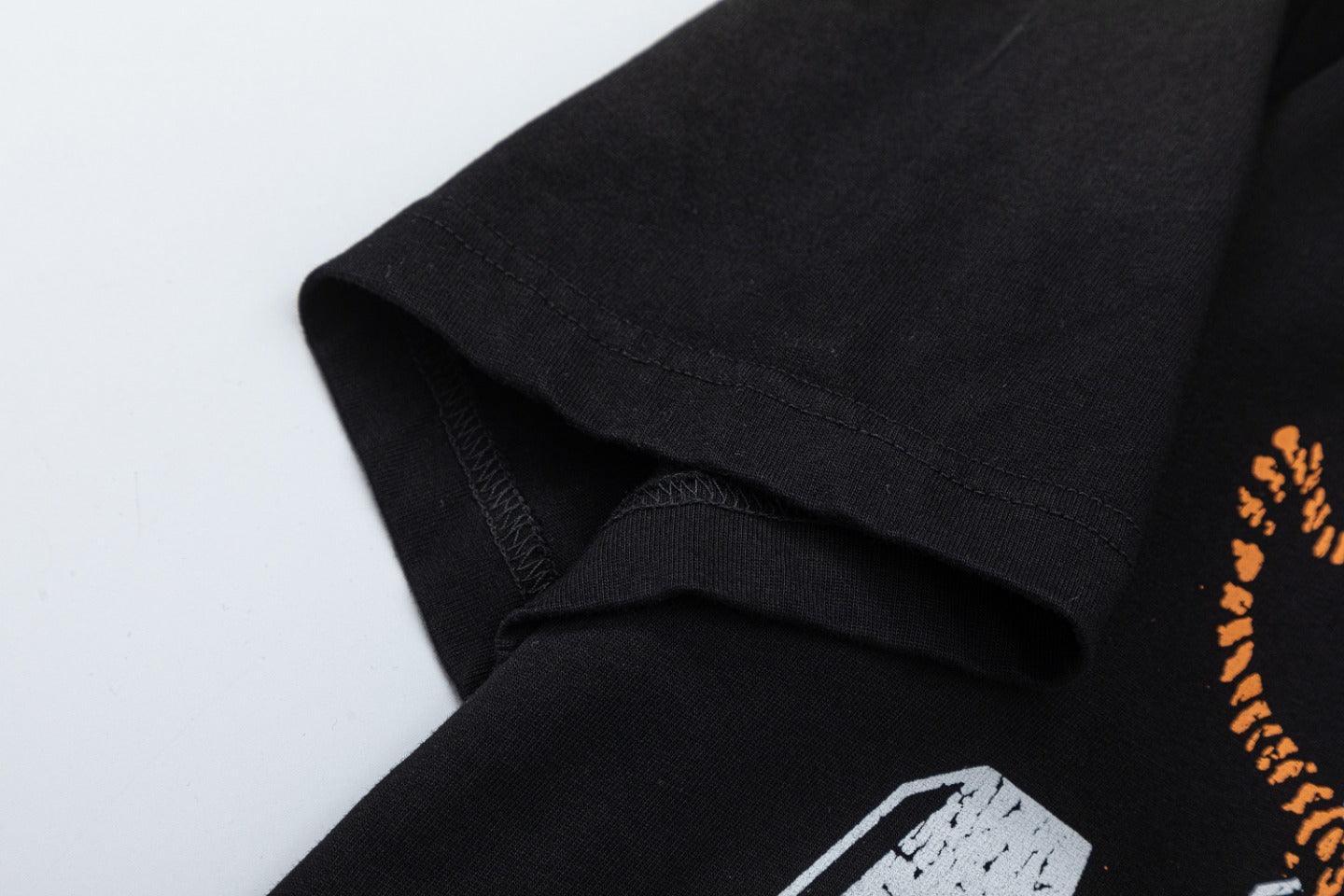 Amiri Lion Black T-Shirt Without Collar Banlieue91