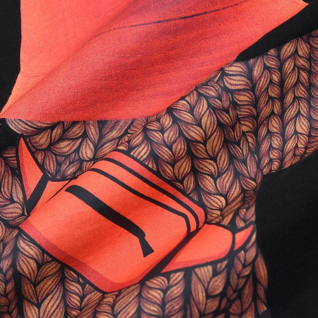 Fendi T-Shirt without Collar 'Black-Orange' Banlieue91