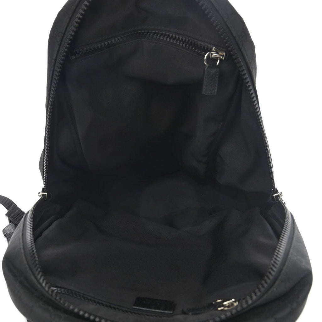 Gucci Nylon Monogram Slim Backpack Black Banlieue91