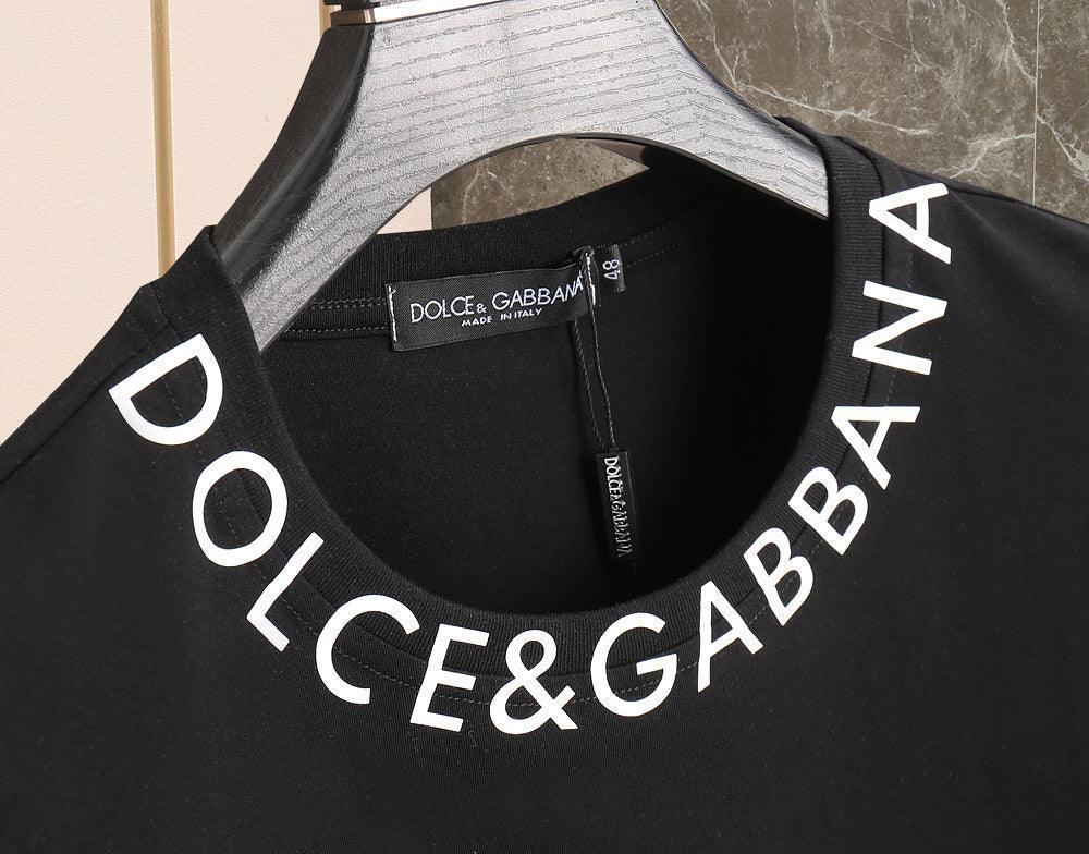 Dolce & Gabbana T-Shirt Without Collar 'Black & White' Banlieue91