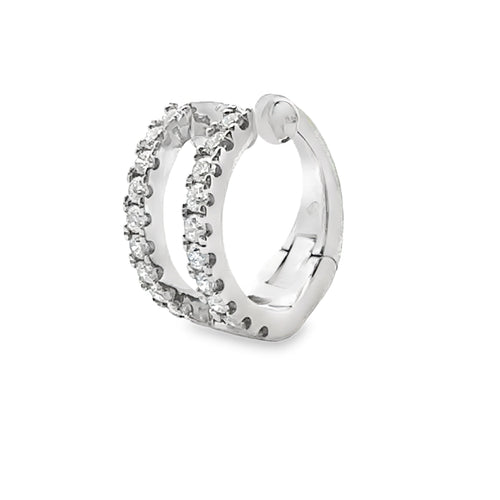 .25ct Diamond Ear Cuff 14KT White Gold Bids.com