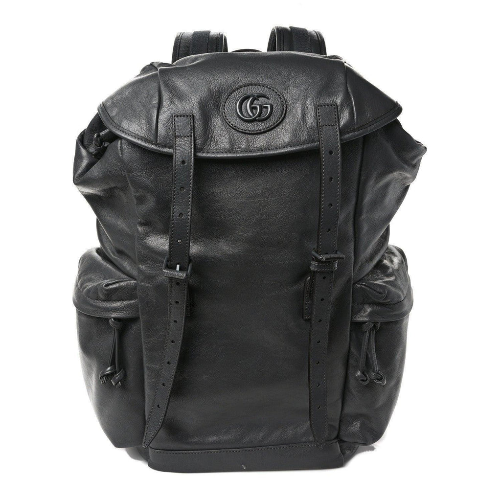 Gucci  Calfskin Monochrome Double G Backpack Banlieue91