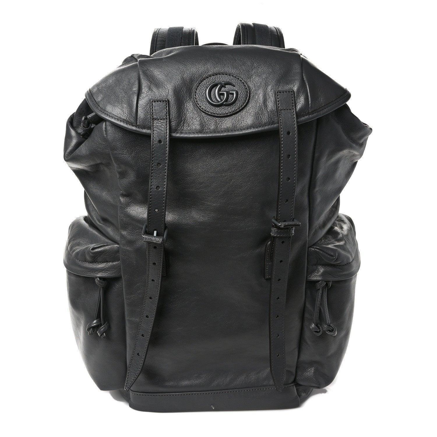 Gucci  Calfskin Monochrome Double G Backpack Banlieue91