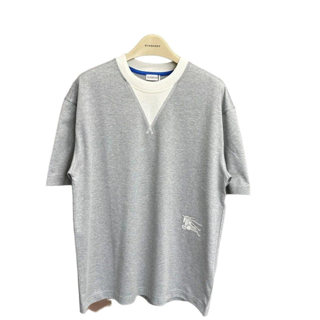 Burberry T-Shirt Without Collar 'Grey' Banlieue91