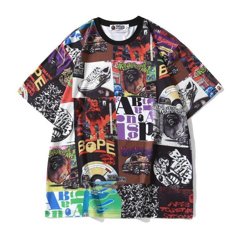 BATHING APE MEN T-SHIRT CUT AND SEWN BAPE ALBUM MONOGRAM TEE Banlieue91