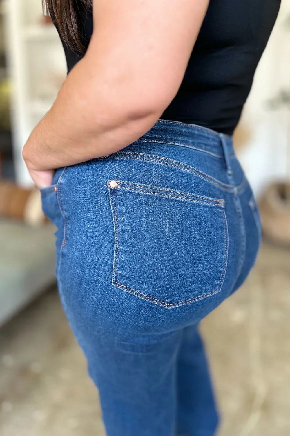 Judy Blue Full Size High Rise Straight Women Jeans