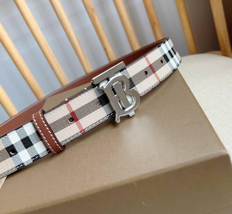 Burberry TB Belt E-Canvas & Leather Vintage Banlieue91