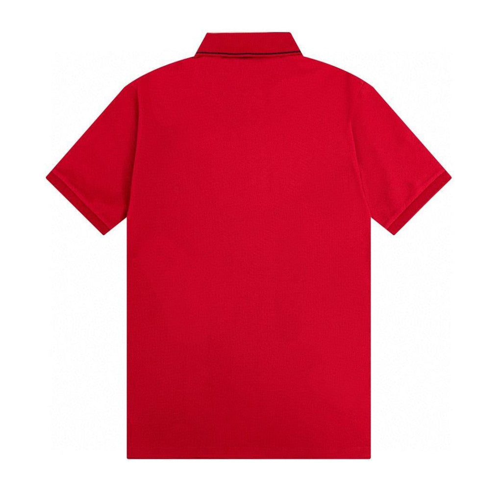 Burberry Red T-Shirt With Collar Banlieue91