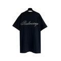 Balenciaga Handwritten Black T-Shirt Without Collar Banlieue91