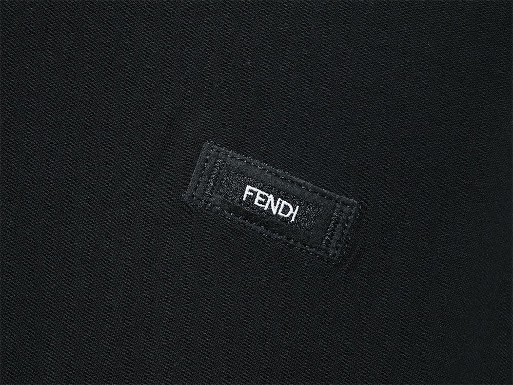 Fendi T-Shirt without Collar 'Black' Banlieue91