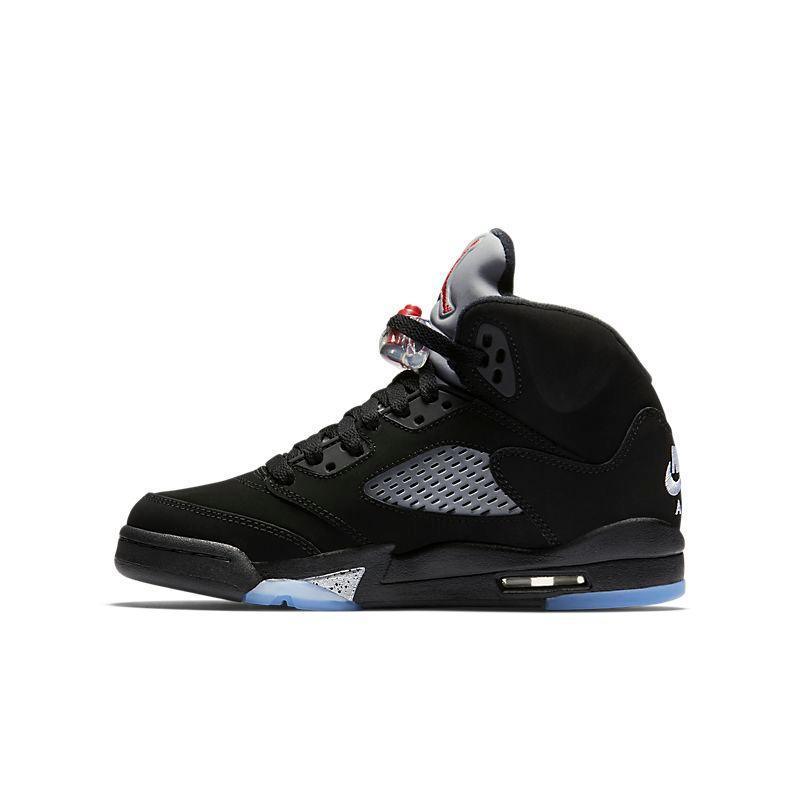 Air Jordan Retro 5 Black Metallic Silver Banlieue91