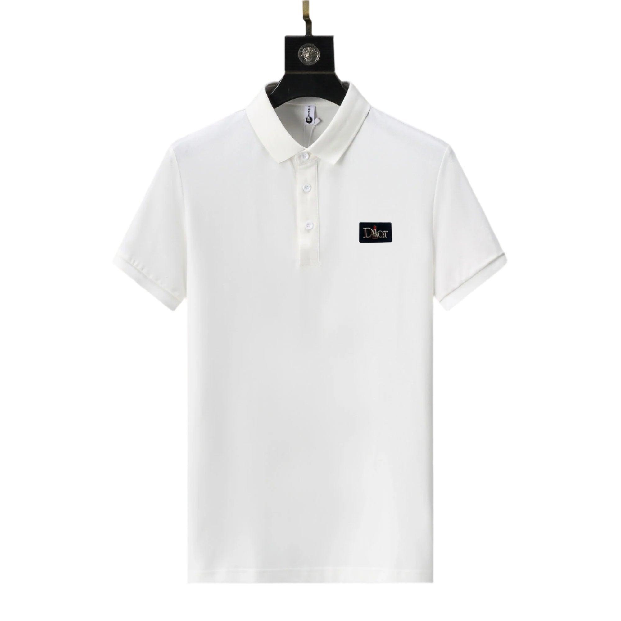 Dior White T-Shirt With Collar Banlieue91