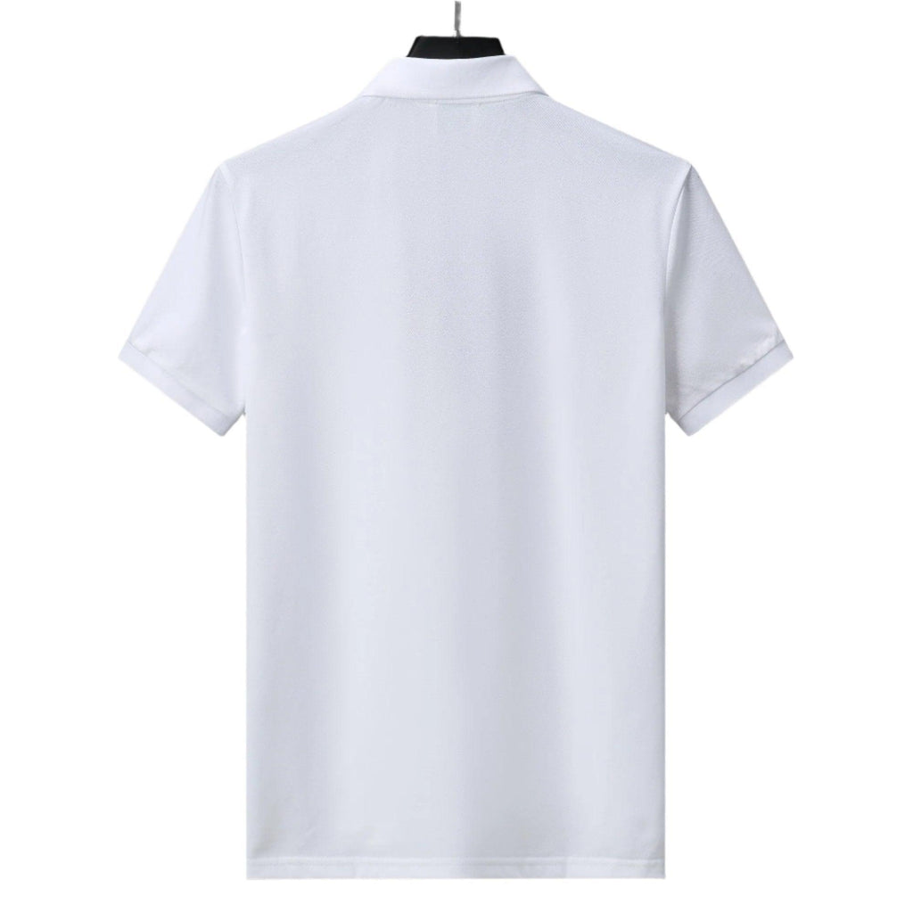 Burberry White T-Shirt With Collar Banlieue91