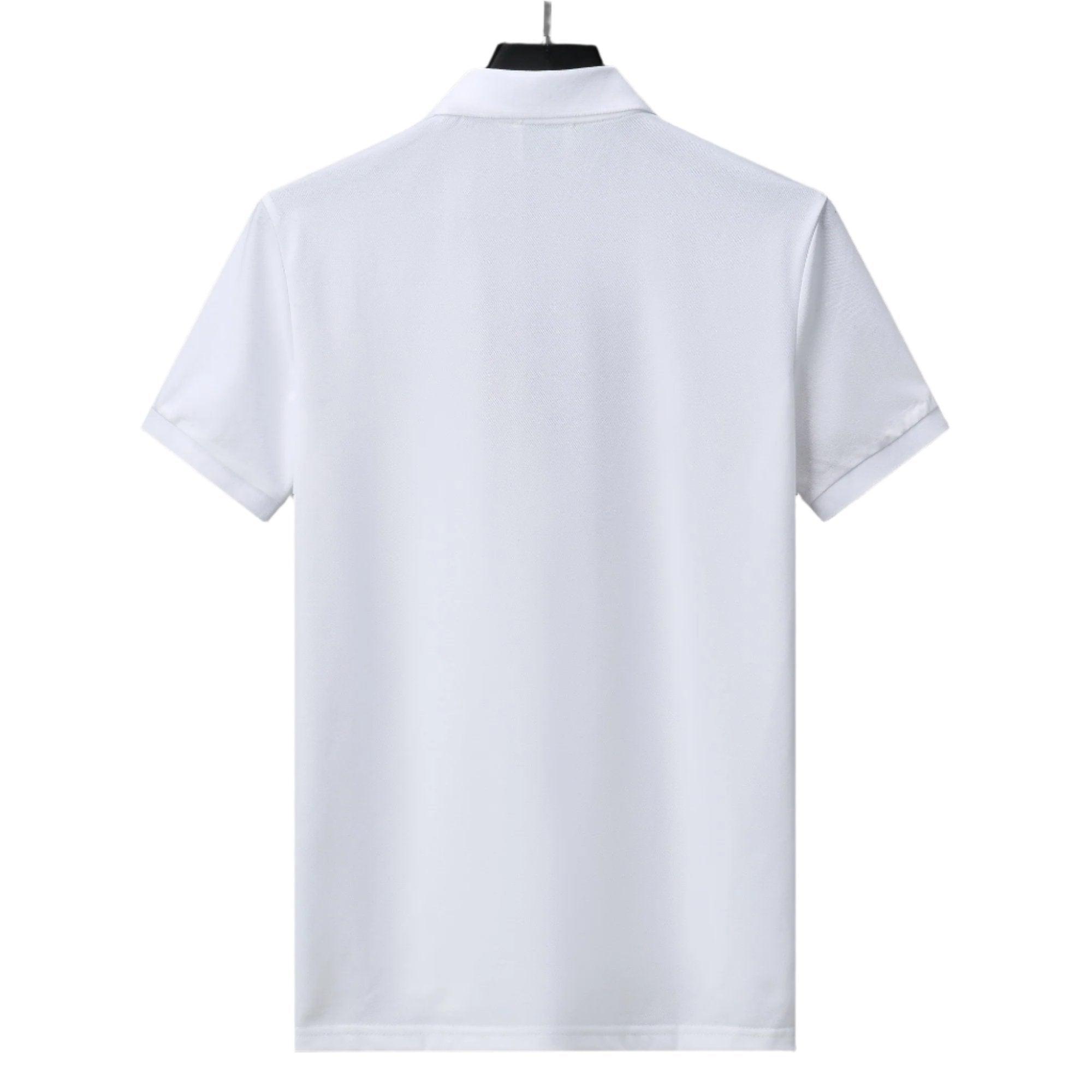 Burberry White T-Shirt With Collar Banlieue91