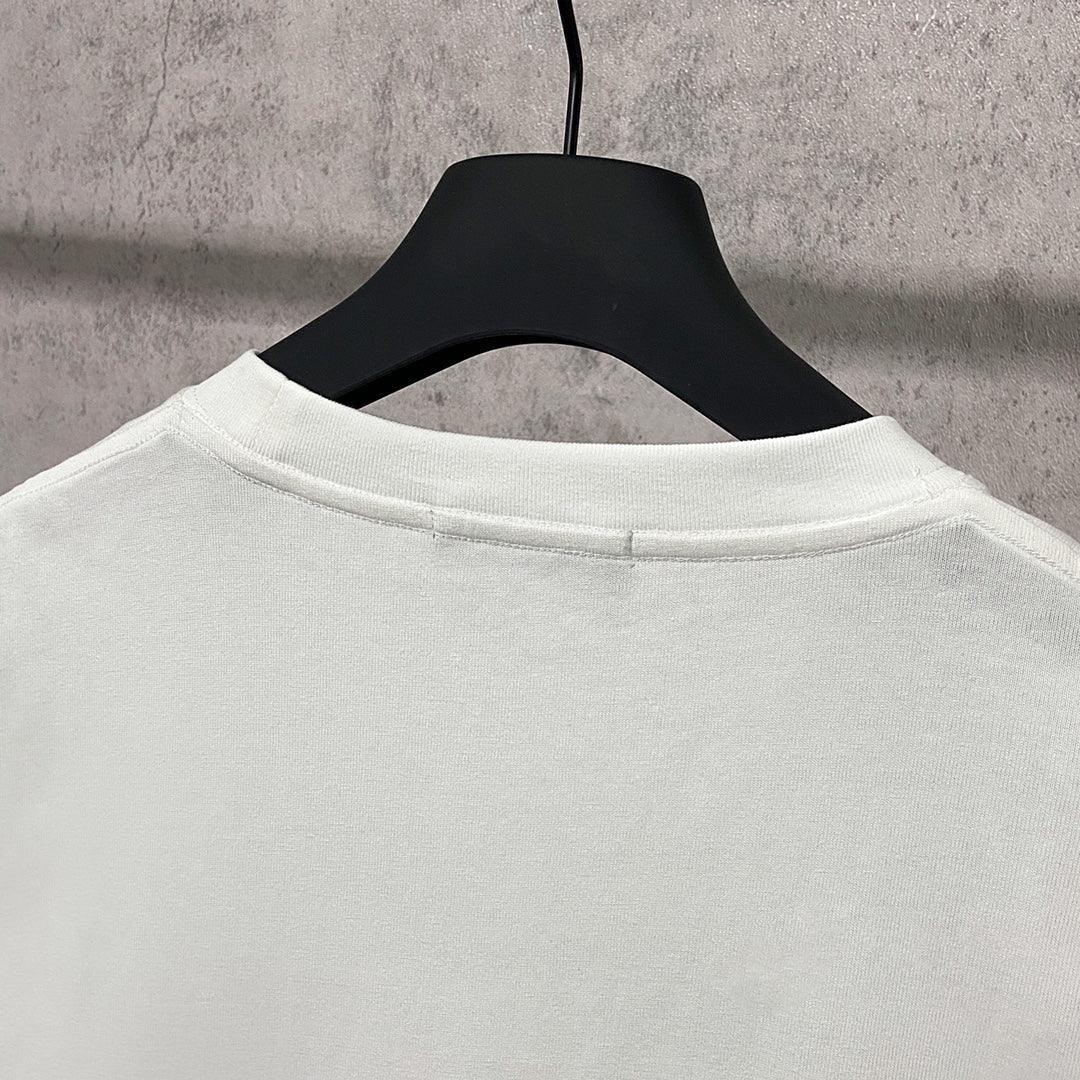 Balenciaga Cream T-Shirt Without Collar Banlieue91