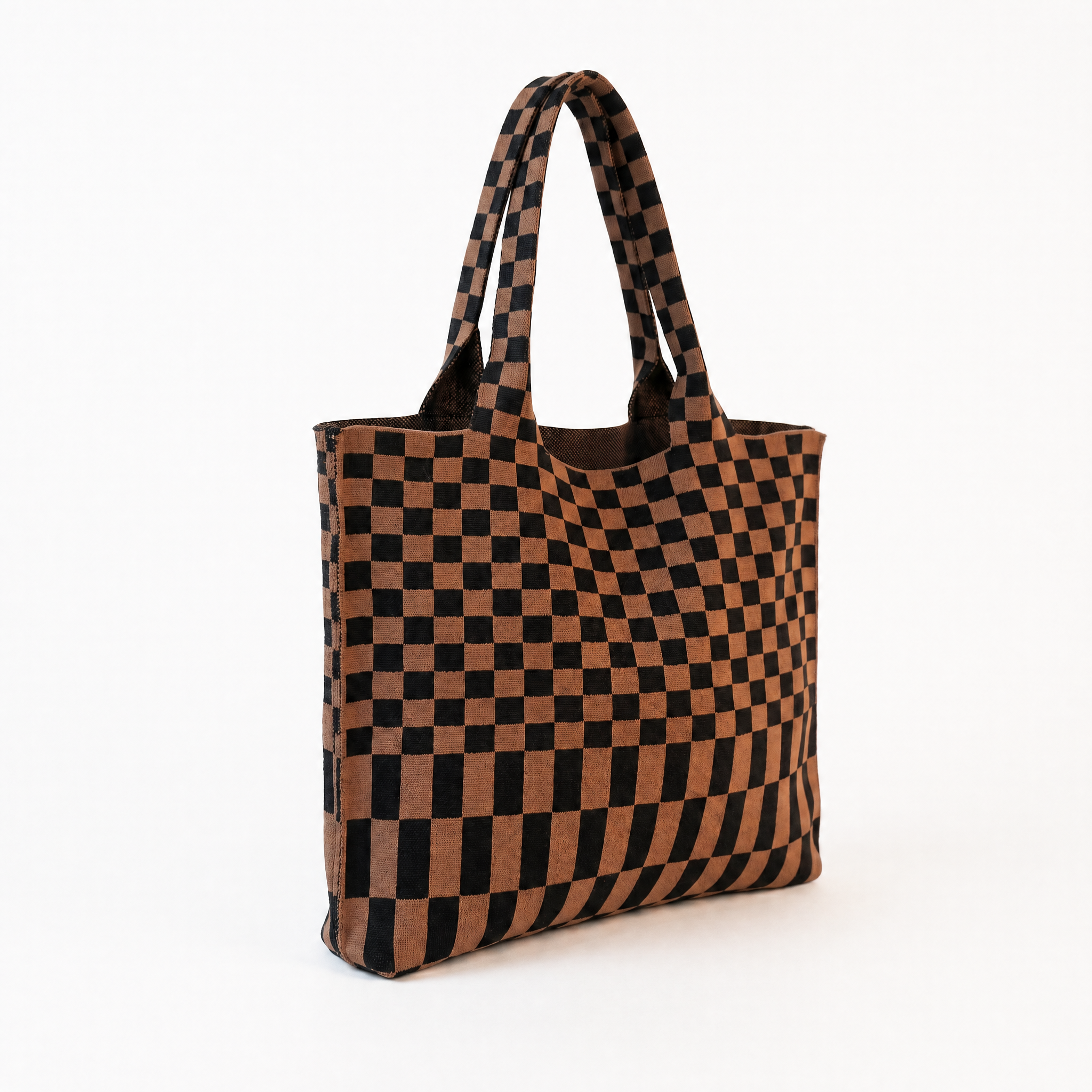 Classic Checkered Skinny Tote A Bag Concept