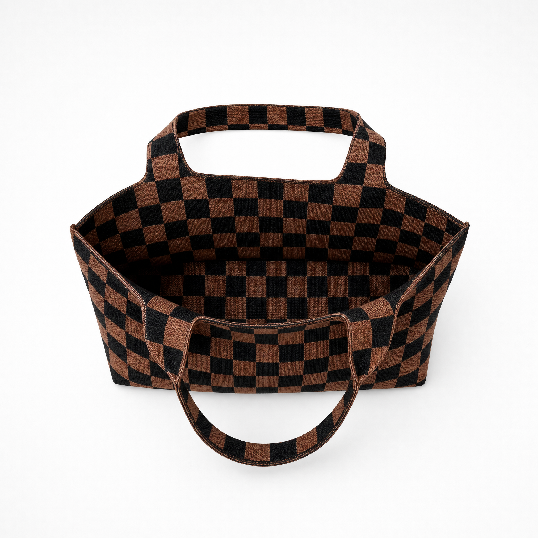 Classic Checkered Skinny Tote A Bag Concept