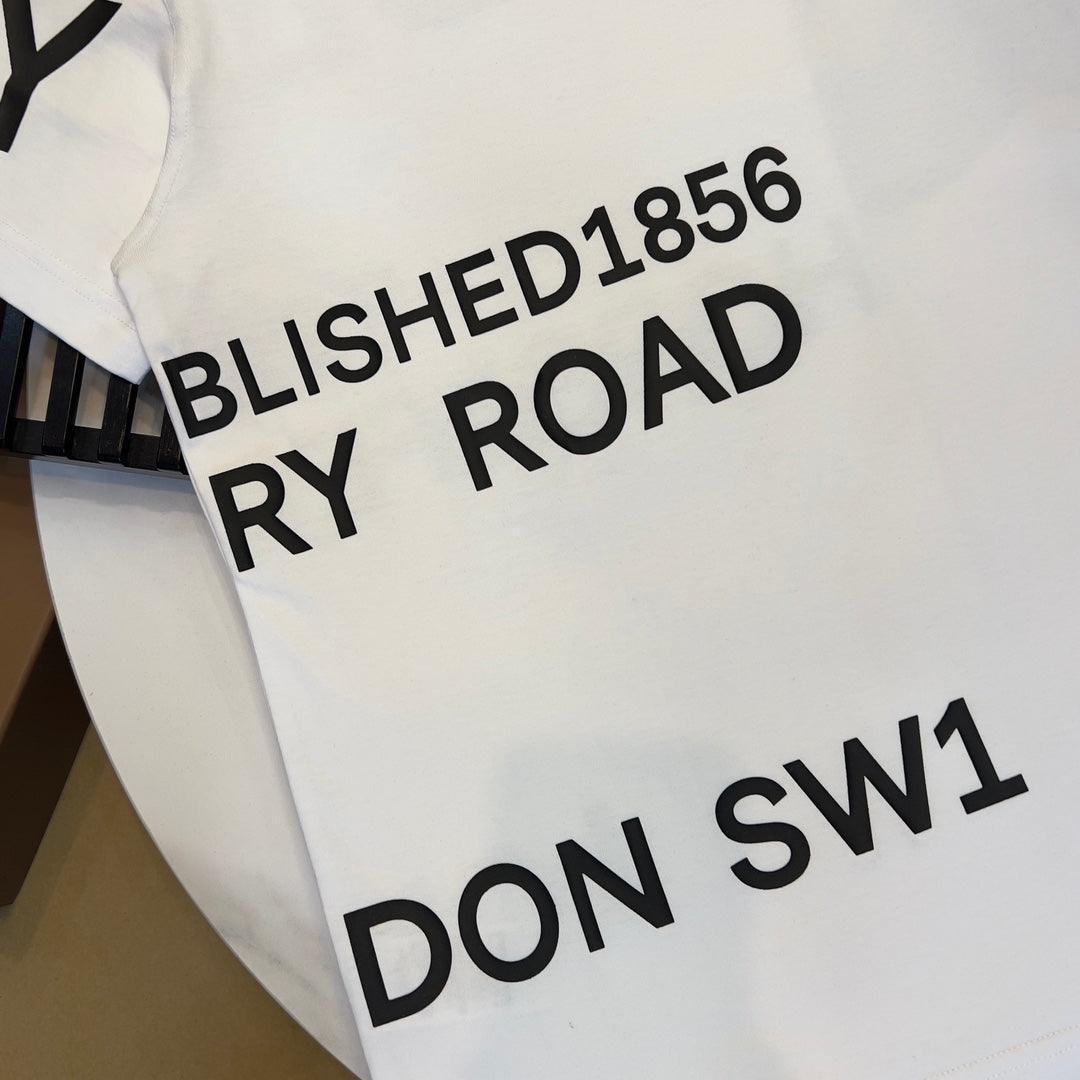 Burberry White T-Shirt Without Collar Banlieue91